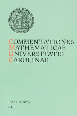Commentationes mathematicae Universitatis Carolinae.
