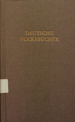 Deutsche Volksbücher in drei Bänden. 1. Band, Fortunatus, Die schöne Magelonna...