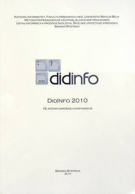 DidInfo 2010 : 16. ročník medzinárodnej konferencie /