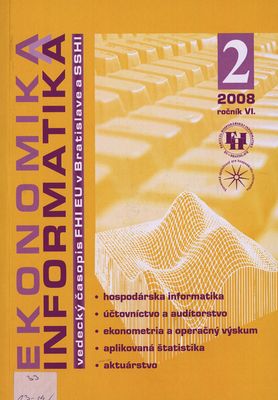 Ekonomika a informatika : vedecký časopis FHI EU v Bratislave a SSHI.