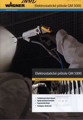 Elektrostatické pištole GM 5000.