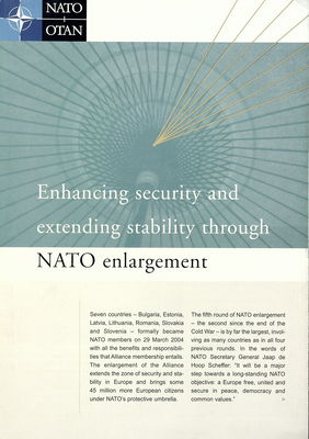 Enhancing security and extending stability through NATO enlargement