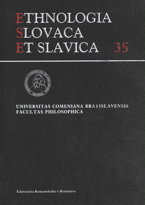 Ethnologia Slovaca et Slavica : Tomus XXXV/2012 /