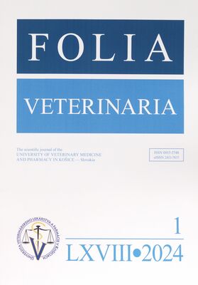 Folia veterinaria : the scientific journal of the University of Veterinary Medicine and Pharmacy in Košice.