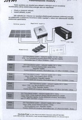 Fotovoltaické moduly.