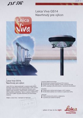 GNSS prijímač Leica VIVA GS14.