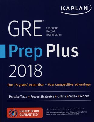 GRE Prep Plus 2018.