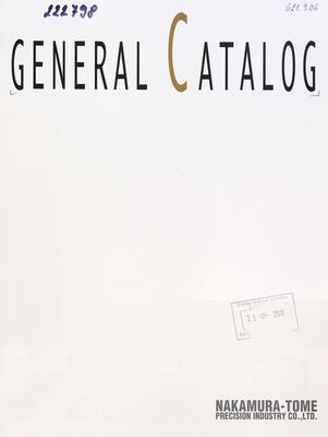 General Catalog.