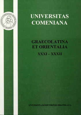 Graecolatina et orientalia. XXXI-XXXII /