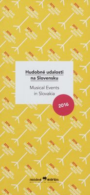 Hudobné udalosti na Slovensku 2016 /