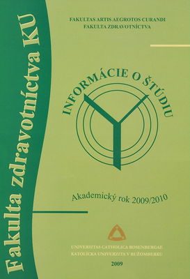 Informácie o štúdiu : akademický rok 2009/2010 /