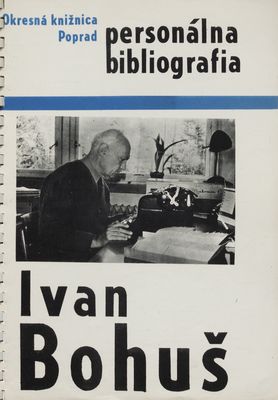 Ivan Bohuš : personálna bibliografia /