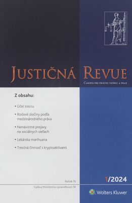 Justičná revue : časopis pre právnu teóriu a prax.