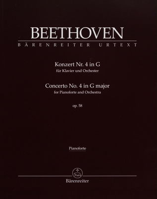 Konzert Nr. 4 in G fürKlavier und Orchester, op.58 pianoforte /
