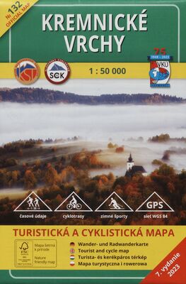 Kremnické vrchy : turistická a cyklistická mapa /