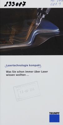 Lasertechnologie kompakt.