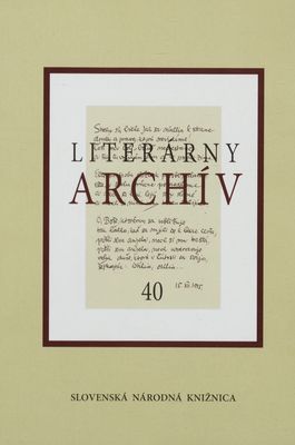 Literárny archív 40 /