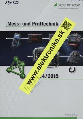 Mess- und Prüftechnik. 2014-2015