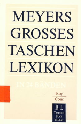 Meyers grosses Taschenlexikon : in 24 Bänden. Band 4, Boy - Conc /