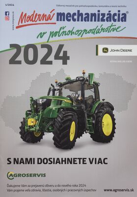Moderná mechanizácia v poľnohospodárstve : odborný mesačník pre poľnohospodársku, komunálnu a lesnú techniku.