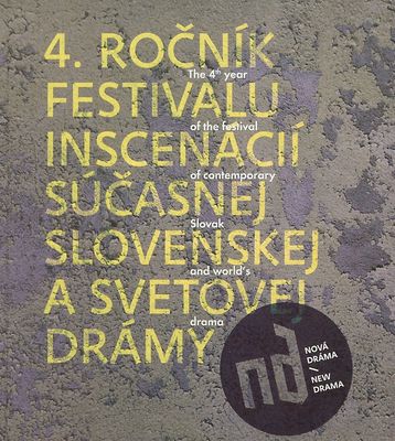 Nová dráma : [4. ročník festivalu inscenácií súčasnej slovenskej a svetovej drámy : Bratislava, 9.-14.- máj 2008] /