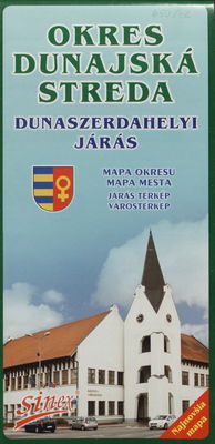 Okres Dunajská Streda mapa okresu.