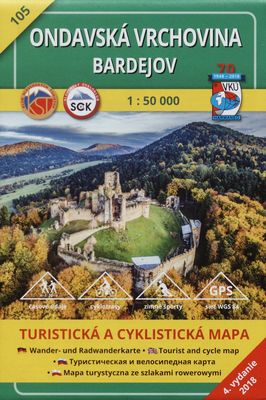 Ondavská vrchovina ; Bardejov turistická a cykloturistická mapa /
