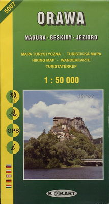 Orava Magura, Beskidy, Jezioro : mapa turystyczna.