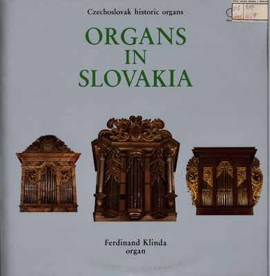 Organy na Slovensku : československé historické organy