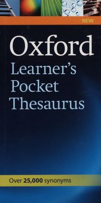 Oxford learner´s pocket thesaurus /