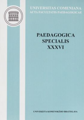 Paedagogica specialis. XXXVI /