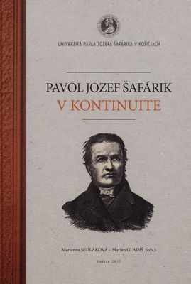 Pavol Jozef Šafárik v kontinuite /