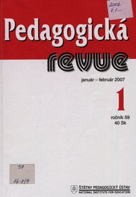 Pedagogická revue : časopis pre pedagogickú teóriu, prax.
