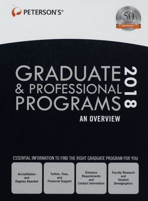 Peterson´s graduate & professional programs : an overview 2018.