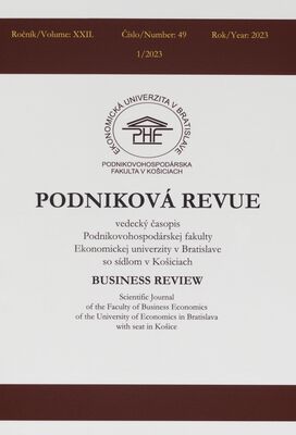 Podniková revue : vedecký časopis Podnikovohospodárskej fakulty Ekonomickej univerzity v Bratislave so sídlom v Košiciach.