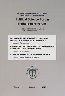 Politologické fórum.
