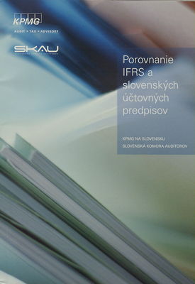 Porovnanie IFRS a slovenských účtovných predpisov : účinné k 31. decembru 2009.