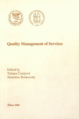 Quality management of services /