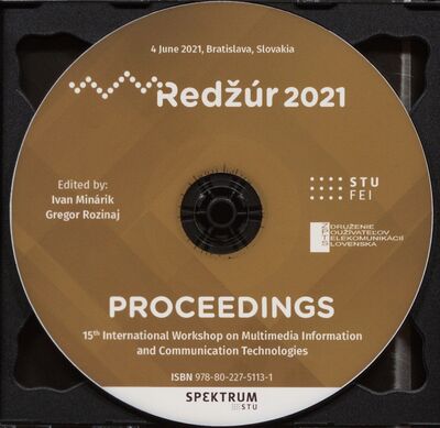 Redžúr 2021 : proceedings : 15th international workshop on multimedia information and communication technologies /