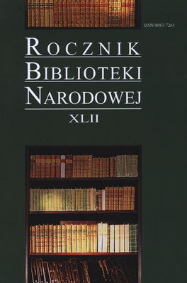 Rocznik Biblioteki Narodowej. XLII.