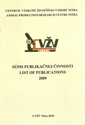 Súpis publikačnej činnosti 2009 /