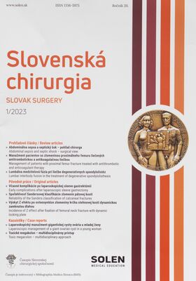 Slovenská chirurgia : časopis Slovenskej chirurgickej spoločnosti.