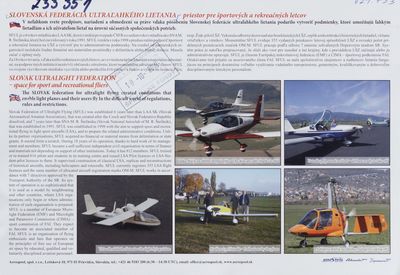 Slovenská federácia ultraľahkého lietania.