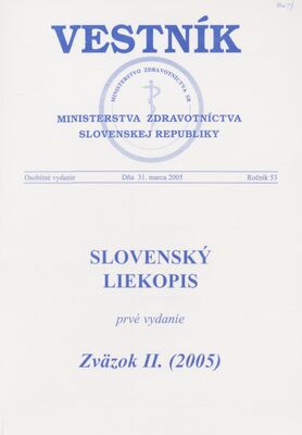 Slovenský liekopis. Zväzok II. (2005).