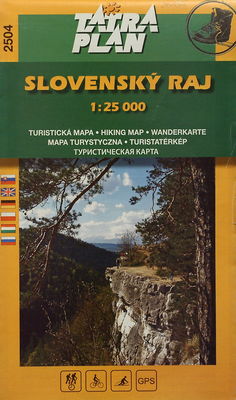 Slovenský raj turistická mapa.