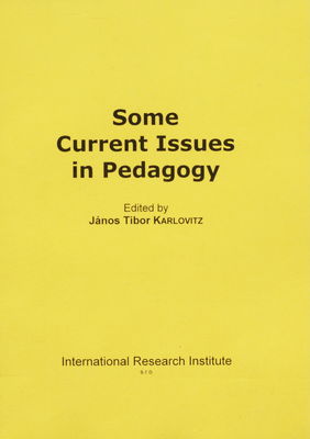 Some current issues in pedagogy /