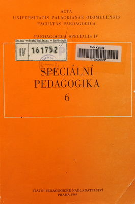 Speciální pedagogika. 6 /