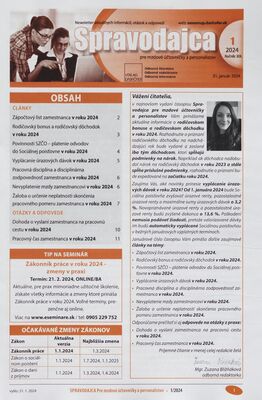 Spravodajca pre mzdové účtovníčky a personalistov : newsletter aktuálnych informácií, otázok a odpovedí.