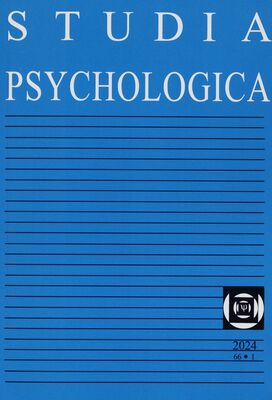 Studia psychologica : an international journal for research and theory in psychology.