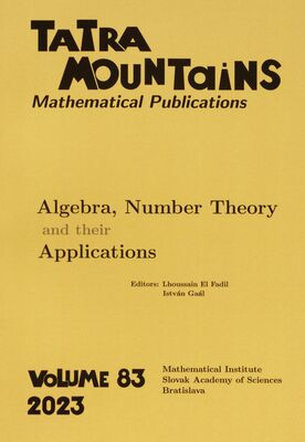 Tatra mountains mathematical publications.